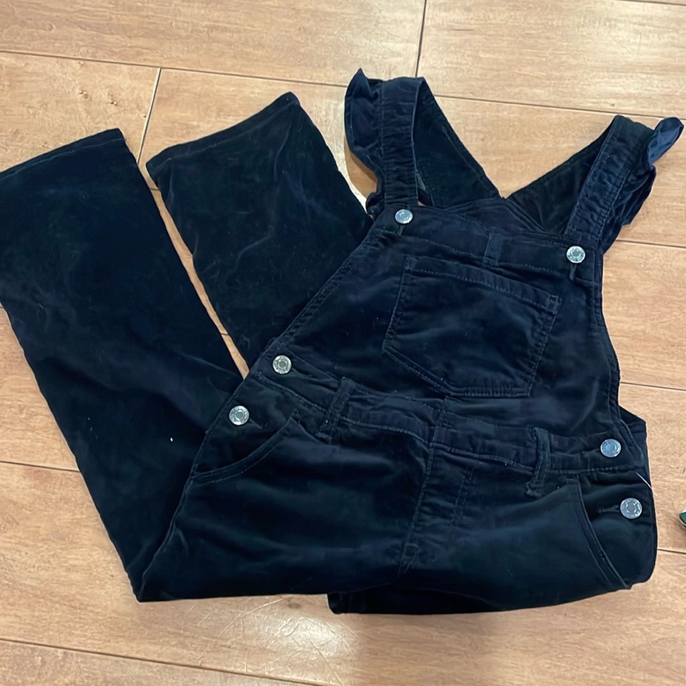 Gap kids velour overalls